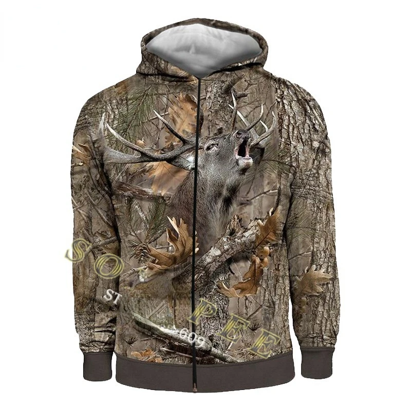 Men's Women's Harajuku Long Sleeve Hoodie Camouflage Casual Hedging Animal Hunting Streetwear 3D Zipper Sweater
Men's Women's Harajuku Long Sleeve Hoodie Camouflage Casual Hedging Animal Hunting Streetwear 3D Zipper Sweater