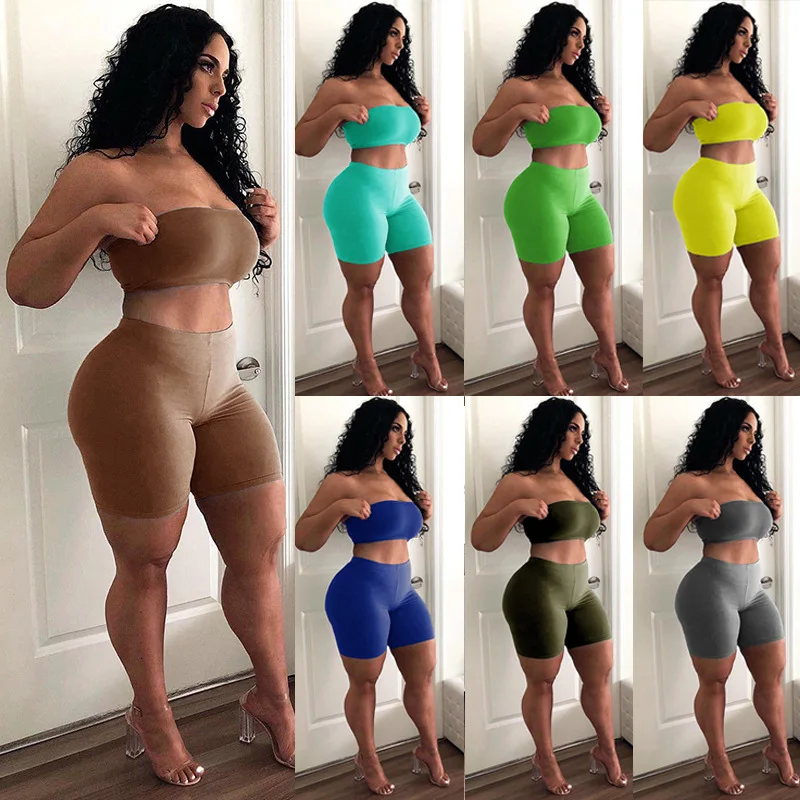 Women Two Piec Set Letter t Shirts and Shorts Set Summer No Sleeve Casual Shorts Sexy Outfit for Woman
Women Two Piec Set Letter t Shirts and Shorts Set Summer No Sleeve Casual Shorts Sexy Outfit for Woman