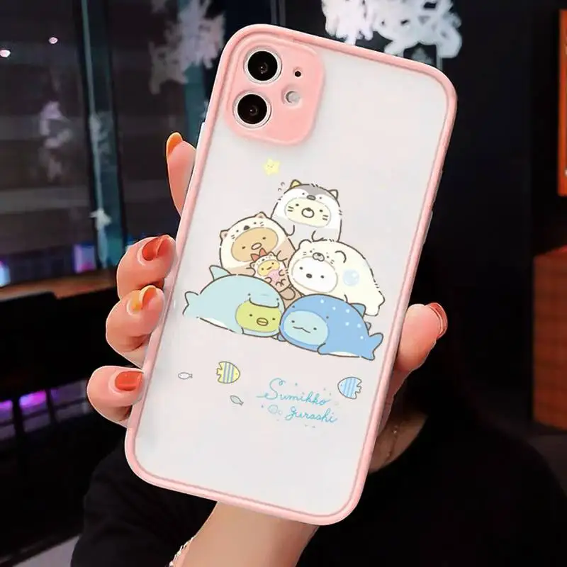 sumikko gurashi cute cartoon Phone Case matte transparent For iphone 7 8 11 12 plus mini x xs xr pro max cover
sumikko gurashi cute cartoon Phone Case matte transparent For iphone 7 8 11 12 plus mini x xs xr pro max cover