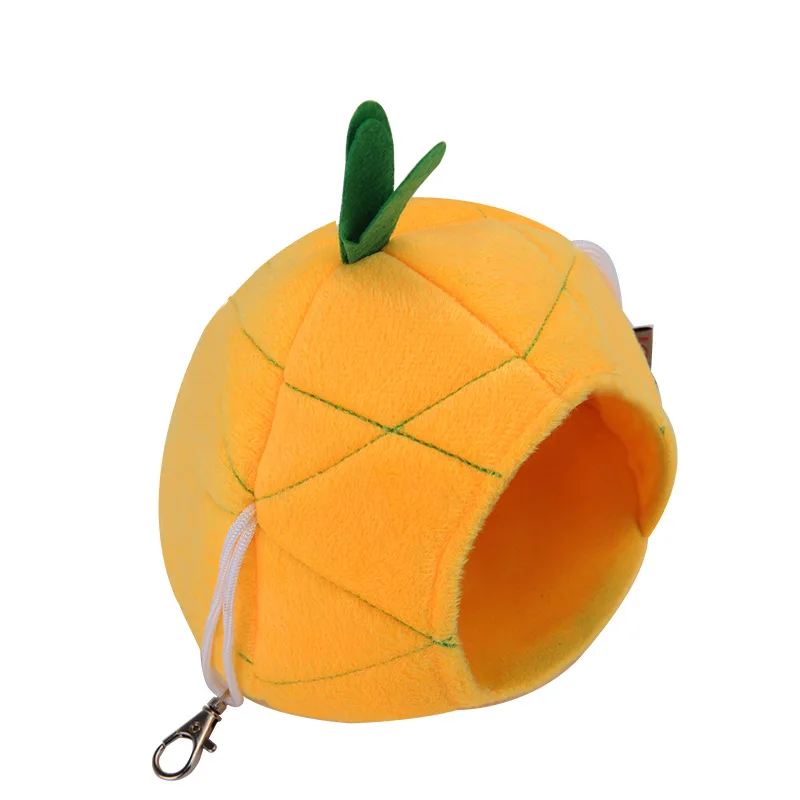 Small Pet Cartoon Fruit Nest Guinea Pig Cotton Pet Nest Winter Warm Cabin Squirrel Golden Bear Hanging Bedroom Pineapple Shape
Small Pet Cartoon Fruit Nest Guinea Pig Cotton Pet Nest Winter Warm Cabin Squirrel Golden Bear Hanging Bedroom Pineapple Shape