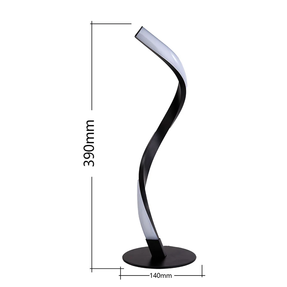 LED Spiral Table Lamp Curved Desk Bedside Lamps Indoor Warm White S Shape Desk Lamp for Living Room LED Reading Lamp Home Decor
LED Spiral Table Lamp Curved Desk Bedside Lamps Indoor Warm White S Shape Desk Lamp for Living Room LED Reading Lamp Home Decor