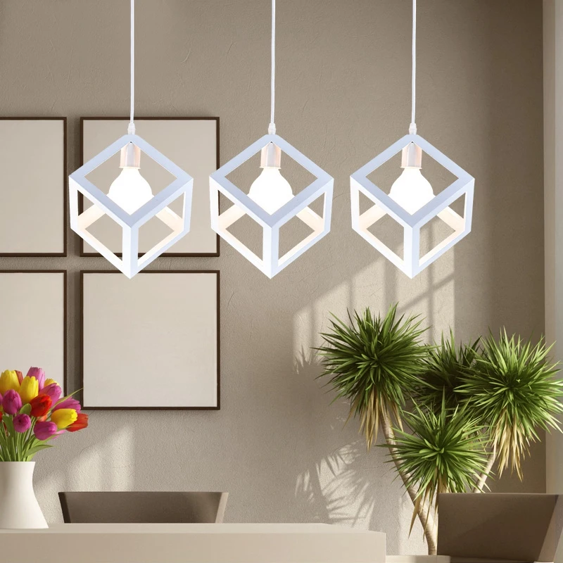 Retro Industrial Geometric Black LED Iron Pendant Lights Indoor Lighting Corridor Restaurant Bedroom Bedside Hanging Lamp Square
Retro Industrial Geometric Black LED Iron Pendant Lights Indoor Lighting Corridor Restaurant Bedroom Bedside Hanging Lamp Square