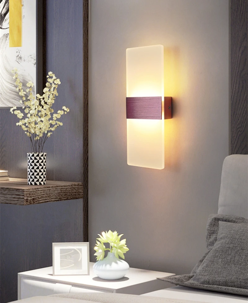 Led Acrylic WallLamp AC85-265V Bedding Room Living Room WallLight Hotel Corridor Aisle Bedside Lamp
Led Acrylic WallLamp AC85-265V Bedding Room Living Room WallLight Hotel Corridor Aisle Bedside Lamp