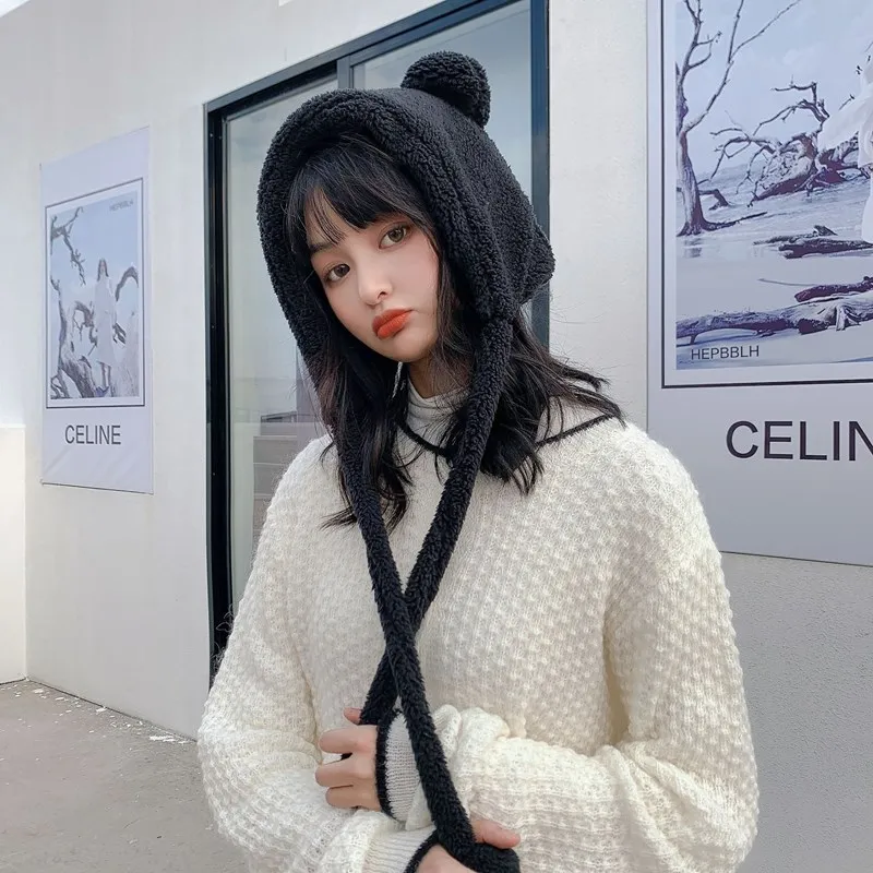 Obawa 2021 Winter New Fashion Women Hat Cute Bear Ears Warm Hat Windproof Cap Student Women Add Wool Cap Female Hat Present
Obawa 2021 Winter New Fashion Women Hat Cute Bear Ears Warm Hat Windproof Cap Student Women Add Wool Cap Female Hat Present