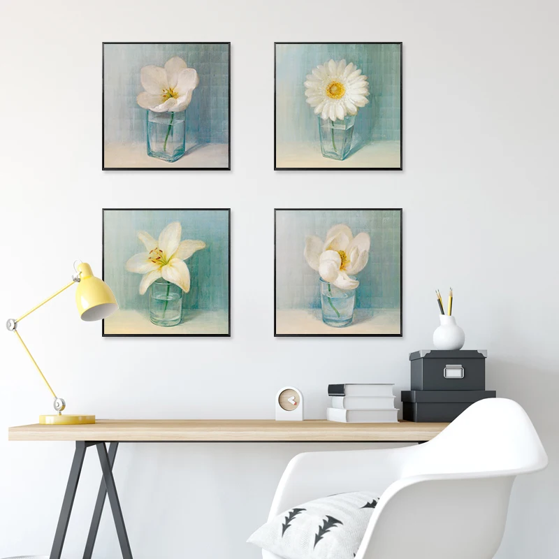 Glass Bottle White Flower Lily Chrysanthemum Blue Tile Canvas Painting Posters And Prints Home Decoration Wall Art For Kitchen
Glass Bottle White Flower Lily Chrysanthemum Blue Tile Canvas Painting Posters And Prints Home Decoration Wall Art For Kitchen