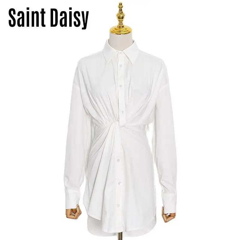 SaintDaisy повседневные женские большие платья-рубашки футболка длиной до колена с отложным воротником нормкор/минималистская Одежда большого ...
SaintDaisy повседневные женские большие платья-рубашки футболка длиной до колена с отложным воротником нормкор/минималистская Одежда большого ...