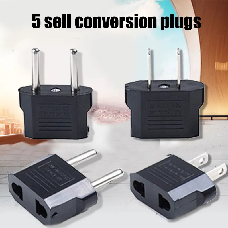 

5Pcs 110V to 220V Conversion Adapter Plugs Travel Adapter Converter FP8