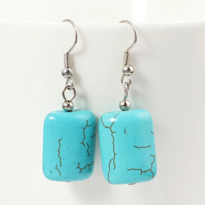 Boho Turquoise Square Drop Earrings for Women Vintage Simple Stone Dangle Earrings Female Trinkets Elegant Jewelry Accessories
Boho Turquoise Square Drop Earrings for Women Vintage Simple Stone Dangle Earrings Female Trinkets Elegant Jewelry Accessories