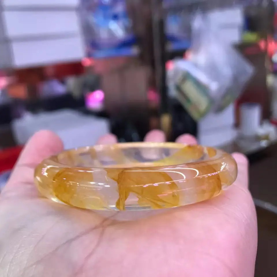 Class A Natural crystal bracelet yellow Flower Bracelet Handcarving jade bangle fashion jewelry bangles women gift bracelet
Class A Natural crystal bracelet yellow Flower Bracelet Handcarving jade bangle fashion jewelry bangles women gift bracelet