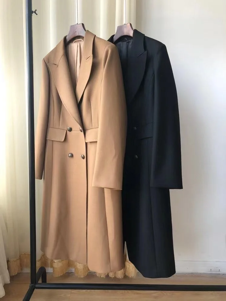 Женское шерстяное пальто с воротником-костюмом, новинка 2021, Двухрядное шерстяное пальто на пуговицах, внесезонное пальто dy08113
Женское шерстяное пальто с воротником-костюмом, новинка 2021, Двухрядное шерстяное пальто на пуговицах, внесезонное пальто dy08113