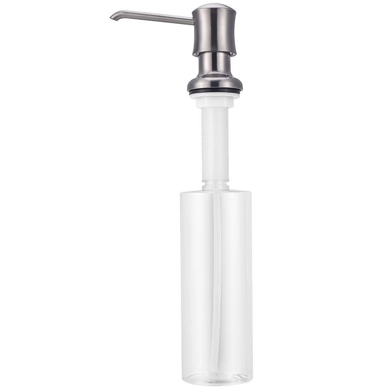 SAMODRA Kitchen Soap Dispenser Sink Liquid Dispenser Brushed Nickel Deck Mounted Dispenser Pump-Head(ABS) + Bottle
SAMODRA Kitchen Soap Dispenser Sink Liquid Dispenser Brushed Nickel Deck Mounted Dispenser Pump-Head(ABS) + Bottle
