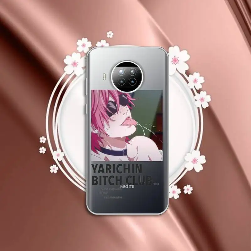 Yarichin bitch Club Anime Phone Case Transparent for Xiaomi mi Redmi note 10 t 8 9 pro lite 11 Samsung S 8 9 10 20 plus ultra
Yarichin bitch Club Anime Phone Case Transparent for Xiaomi mi Redmi note 10 t 8 9 pro lite 11 Samsung S 8 9 10 20 plus ultra