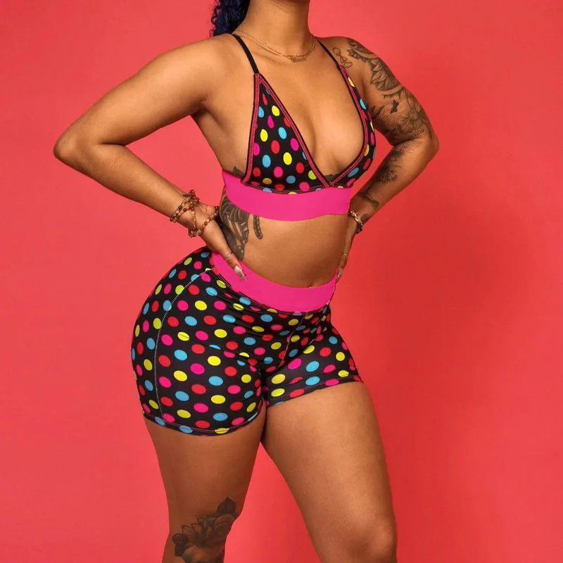 Fall Clothes Sexy Two Piece Set Contrast Color Polka Dot Printing Tracksuit Women Yogawear Club Outfits Lounge Wholesale Items
Fall Clothes Sexy Two Piece Set Contrast Color Polka Dot Printing Tracksuit Women Yogawear Club Outfits Lounge Wholesale Items