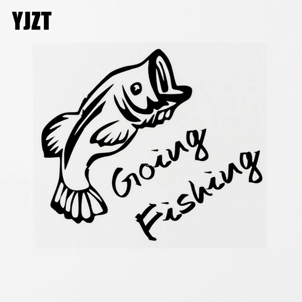 YJZT 15CM×13.1CM Funny Going Fishing Vinyl Car Window Sticker Decal Black/Silver 8C-0584
YJZT 15CM×13.1CM Funny Going Fishing Vinyl Car Window Sticker Decal Black/Silver 8C-0584