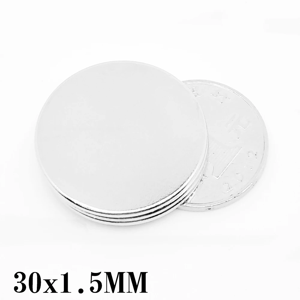2/5/10/15/20/50PCS 30x1.5 Round Search Magnet 30mmx1.5mm Disc Permanent Neodymium Magnet 30x1.5mm Strong Powerful Magnets 30*1.5 
2/5/10/15/20/50PCS 30x1.5 Round Search Magnet 30mmx1.5mm Disc Permanent Neodymium Magnet 30x1.5mm Strong Powerful Magnets 30*1.5