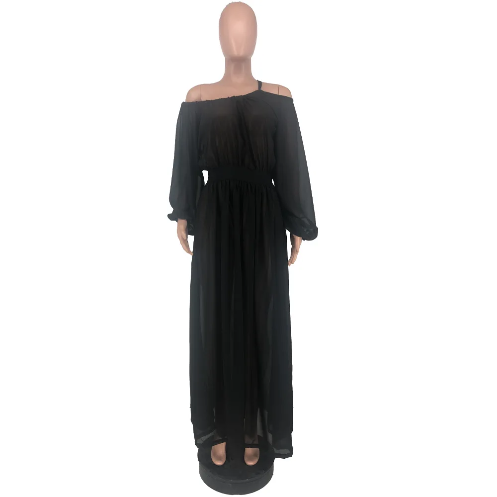 Summer Dress Women Casual Long Dress Off Shoulder Long Sleeve Women Elegant Dress Evening Party Club Sexy Maxi Dress
Summer Dress Women Casual Long Dress Off Shoulder Long Sleeve Women Elegant Dress Evening Party Club Sexy Maxi Dress