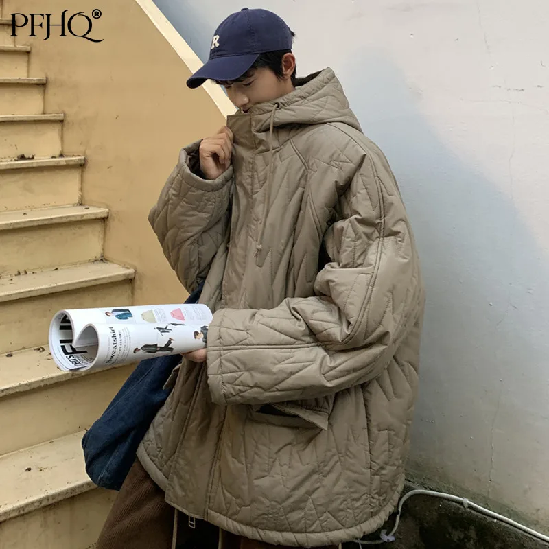 Новинка 2021, модная мужская зимняя однотонная Свободная куртка PFHQ средней длины с капюшоном в гонконгском стиле, Повседневная стеганая курт...
Новинка 2021, модная мужская зимняя однотонная Свободная куртка PFHQ средней длины с капюшоном в гонконгском стиле, Повседневная стеганая курт...