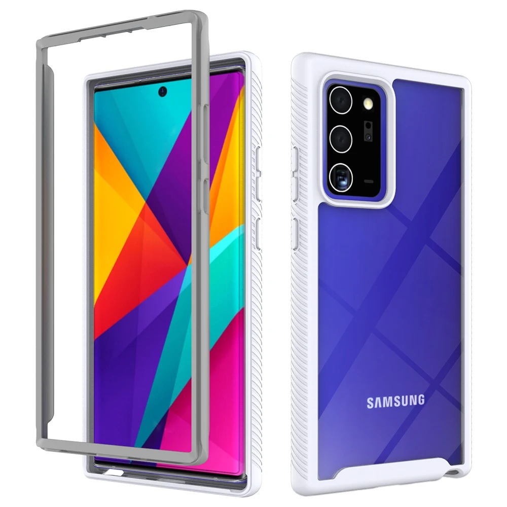 360 Armor Phone Case For Samsung Galaxy Note 20 Ultra S20 10 FE Plus S10 S10E S9 Lite 2020 2 in 1 Frame Heavy Transparent Cover
360 Armor Phone Case For Samsung Galaxy Note 20 Ultra S20 10 FE Plus S10 S10E S9 Lite 2020 2 in 1 Frame Heavy Transparent Cover