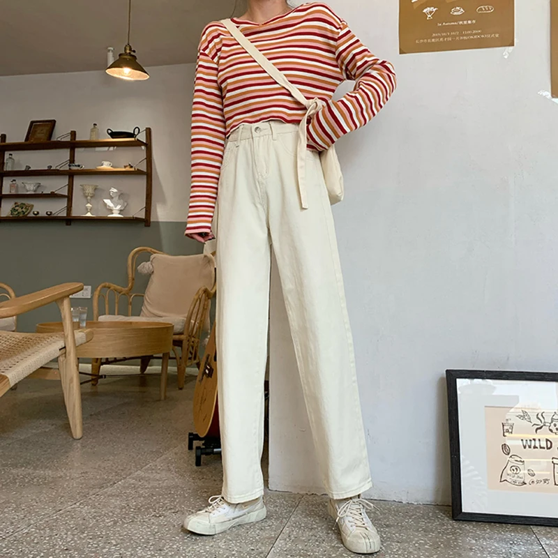 Khaki Female Denim Pants Cotton High Waist Harem Loose Jeans Plus Size Trousers Korean Style Woman Casual Streetwear Mom Jeans
Khaki Female Denim Pants Cotton High Waist Harem Loose Jeans Plus Size Trousers Korean Style Woman Casual Streetwear Mom Jeans