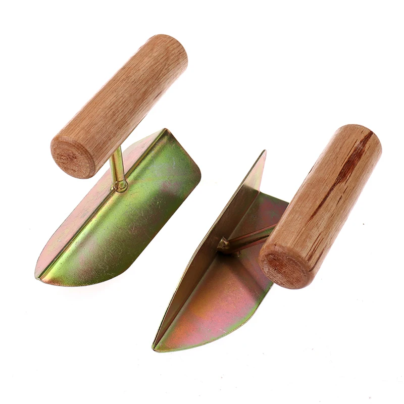 

Wooden handle putty knife scraper Drywall Corner shovel Yin Yang Puller for Diatom mud home construction tool
