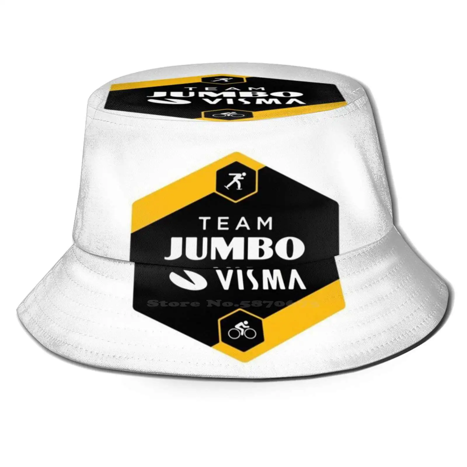 

Команда Jumbo Visma-Панама с плоским верхом, дышащие Панамы Jumbo Visma, велосипедные велосипеды для велоспорта, велосипедные команды для велоспорта ...