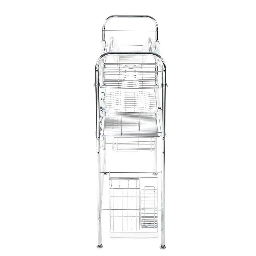 2-Tier Stainless Steel Plates Bowls Storage Rack Dishes Drying Shelf Cooking Utensils Holder Organizer Space Saver
2-Tier Stainless Steel Plates Bowls Storage Rack Dishes Drying Shelf Cooking Utensils Holder Organizer Space Saver