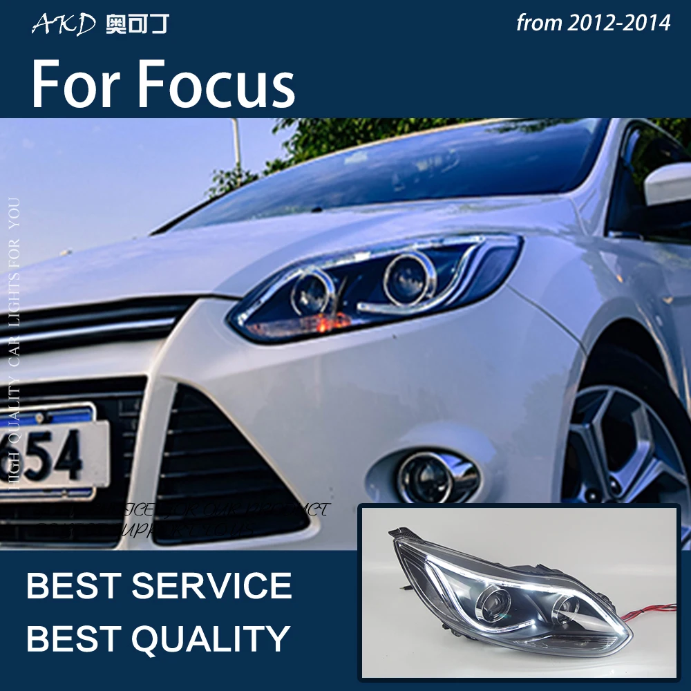 AKD Car Styling For Focus 2012-2014 LED Headlight DRL Fog Lamp Turn Signal Light Low & High Beam Angel Eye Lens Assembly
AKD Car Styling For Focus 2012-2014 LED Headlight DRL Fog Lamp Turn Signal Light Low & High Beam Angel Eye Lens Assembly