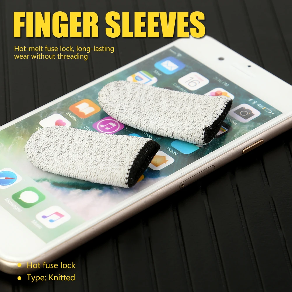 

Изящный дизайн прочные перчатки для пальцев мобильный дышащий игровой контроллер защита от пота чехол для большого пальца 1 пара для PUBG
