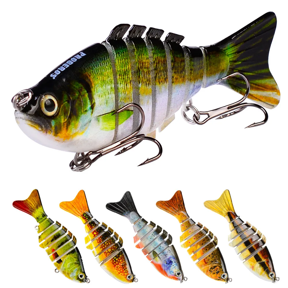 1PCS Swimbait Sunfish 7 Artificial Sections Fishing Lure 10cm/3.94"-0.43oz/12.1g Fish Hard Bait Outdoor Sea 6# Black Hook Tackle
1PCS Swimbait Sunfish 7 Artificial Sections Fishing Lure 10cm/3.94"-0.43oz/12.1g Fish Hard Bait Outdoor Sea 6# Black Hook Tackle