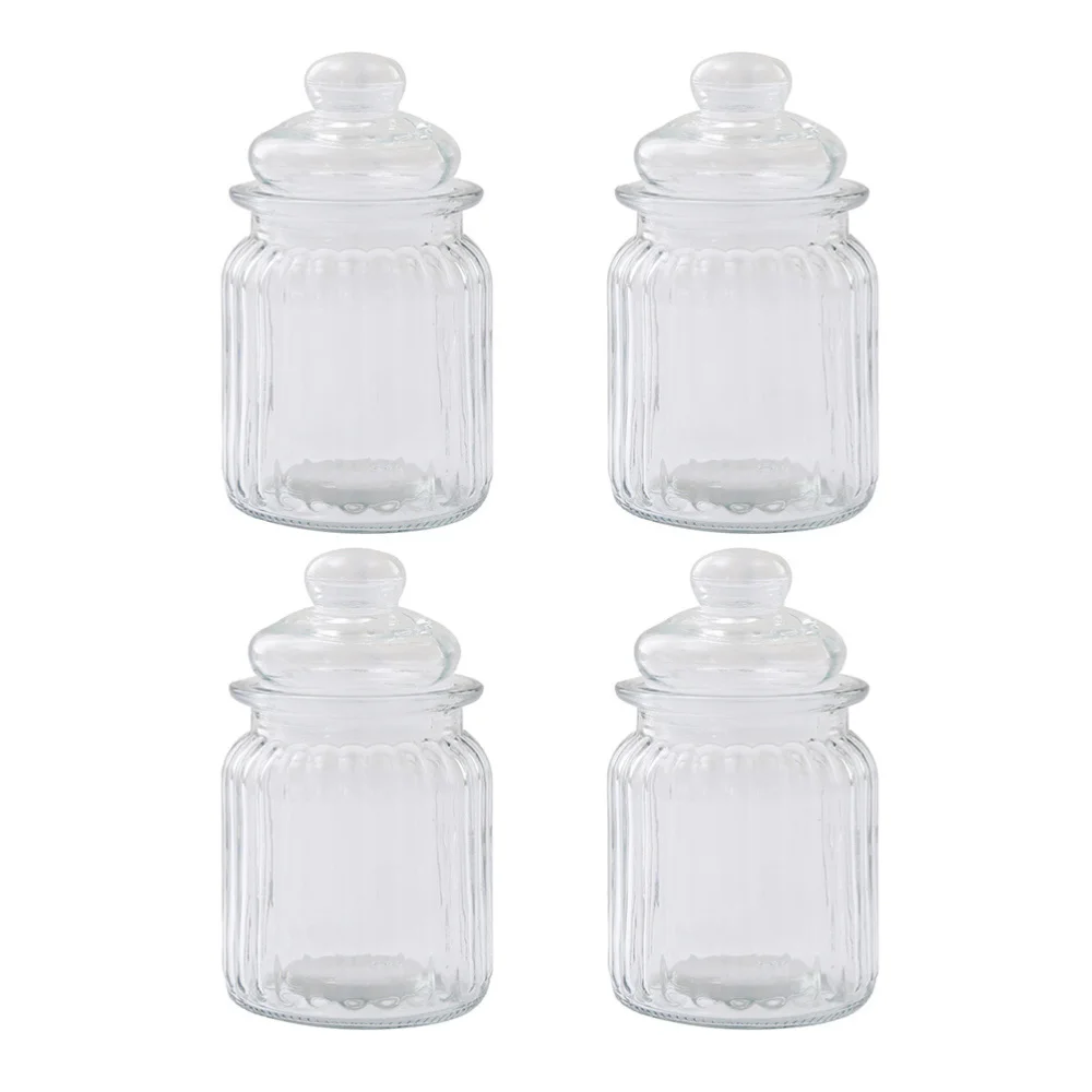 4 шт., стеклянные банки для хранения, многофункциональные банки для дома (прозрачные)
4 шт., стеклянные банки для хранения, многофункциональные банки для дома (прозрачные)