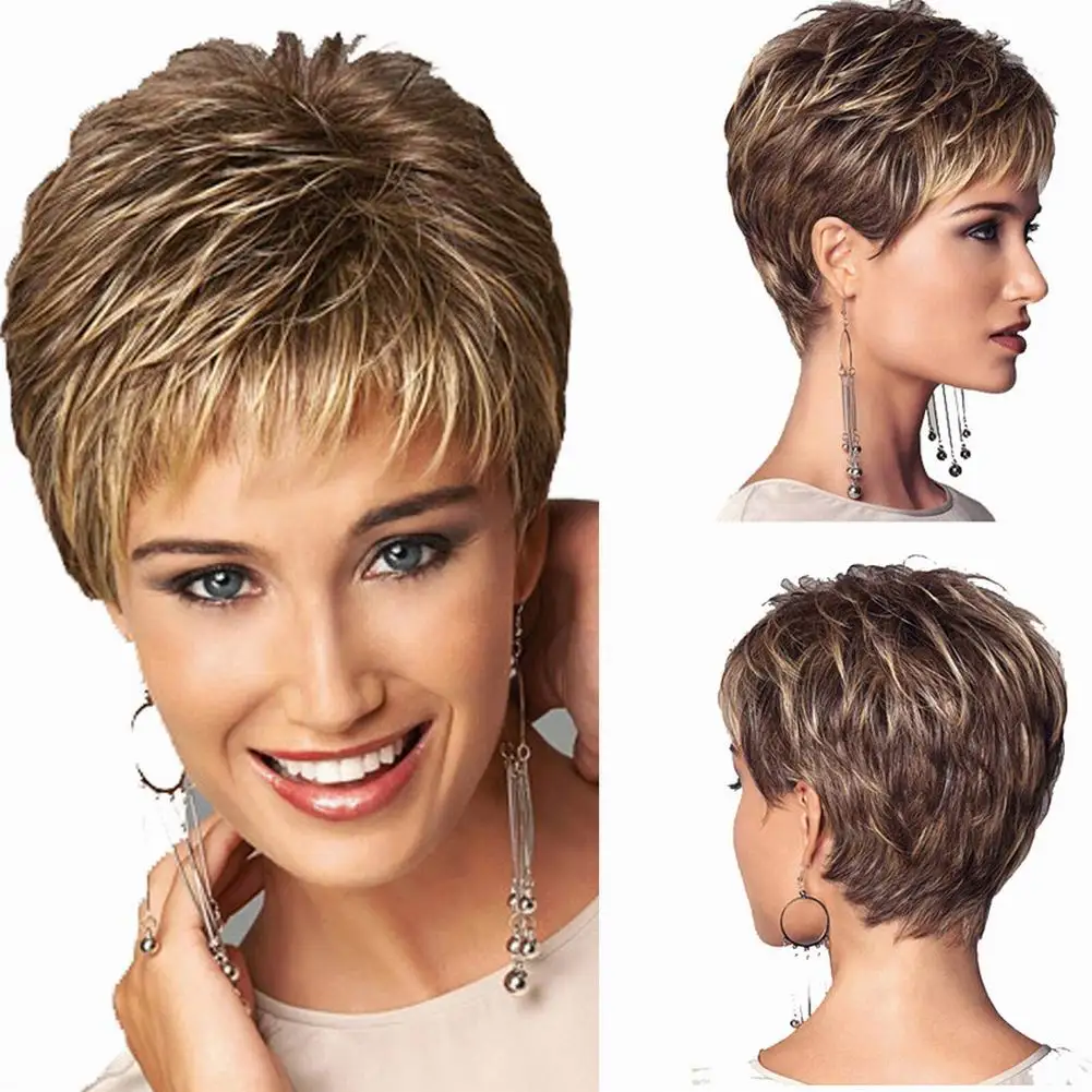 Wig Woman Short Curly Short Hair Lady Fleeciness Nature African And American Fashionable Hairstyles
Wig Woman Short Curly Short Hair Lady Fleeciness Nature African And American Fashionable Hairstyles