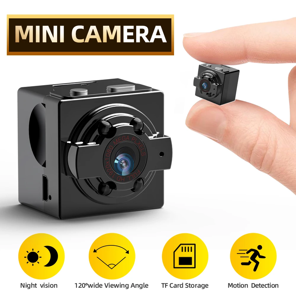 

SDETER Mini Camera HD 720P Camera Camcorders Sport DV IR Night Vision Motion Detection Small Camcorder DVR Video Recorder Cam