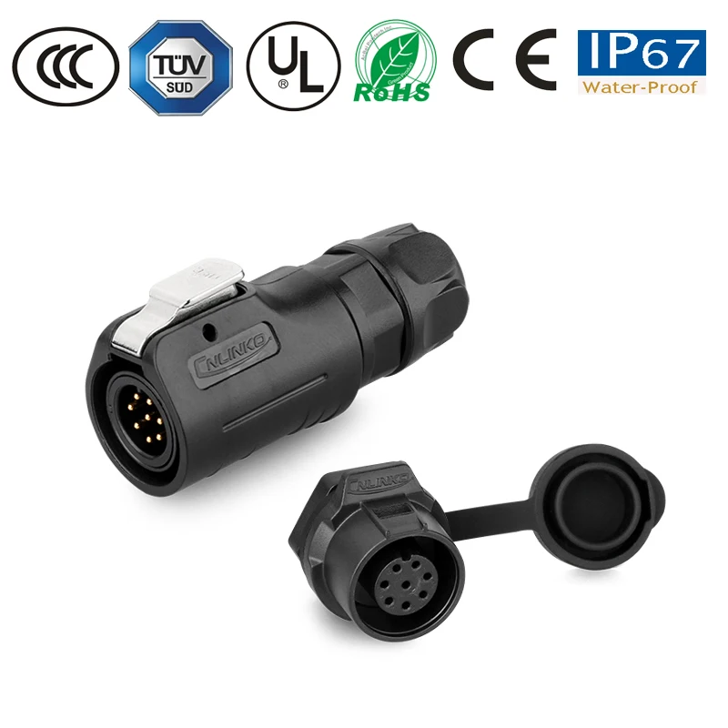 Cnlinko M12 Ip67 5A 200 В AC DC паяльные круглые соединители 8 Pin водонепроницаемые