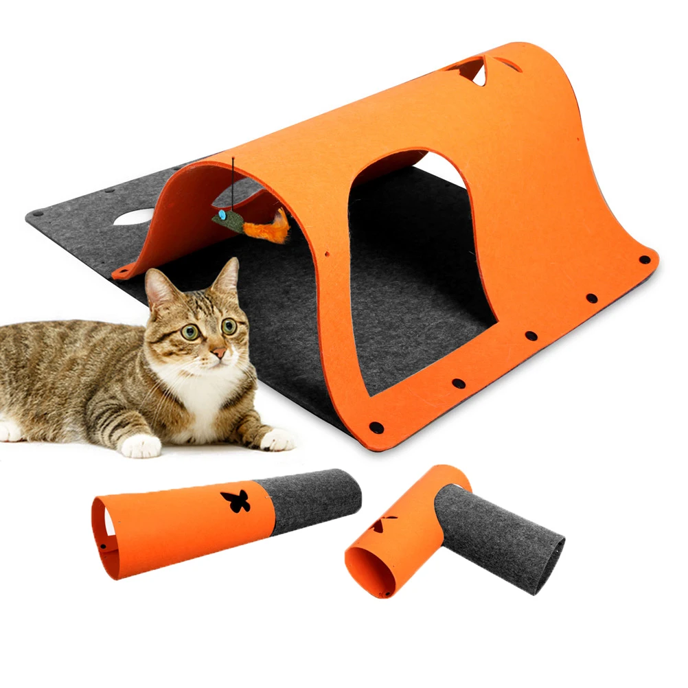 Cat Tunnel Toy Funny Pet Play Tube Tunnel with Hanging Catnip DIY Cat House Rabbit Play Dog Tunnel Tubes
Cat Tunnel Toy Funny Pet Play Tube Tunnel with Hanging Catnip DIY Cat House Rabbit Play Dog Tunnel Tubes