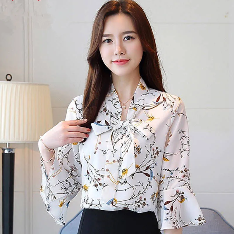 Blouse Women Summer V Neck/Bow Blouse Print Womens Tops And Blouses Long Sleeve/Three Quarter Sleeve Shirt Women Plus Size Tops
Blouse Women Summer V Neck/Bow Blouse Print Womens Tops And Blouses Long Sleeve/Three Quarter Sleeve Shirt Women Plus Size Tops