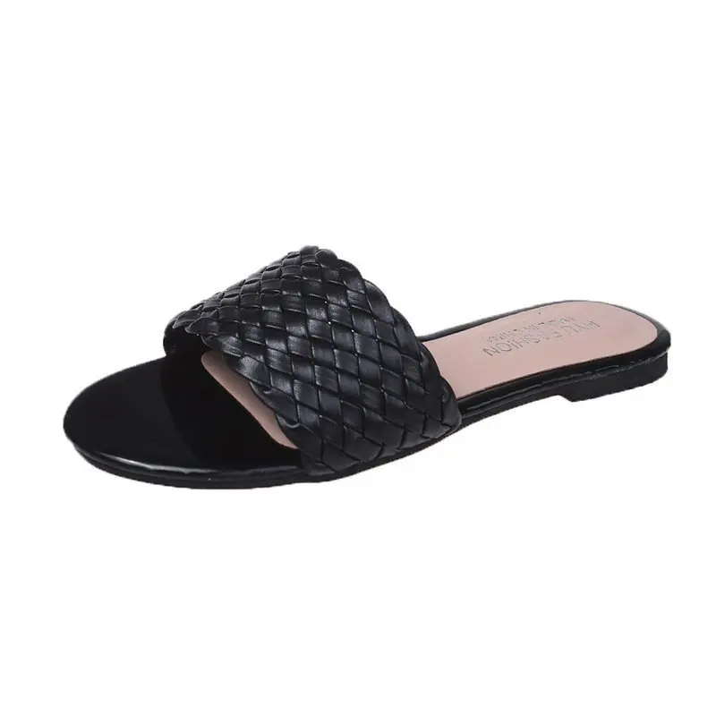 Fashion Women Braided Charm Open-toe Flat Slippers Set Foot Vacation Beach Shoes Sandals Casual Flip Flops
Fashion Women Braided Charm Open-toe Flat Slippers Set Foot Vacation Beach Shoes Sandals Casual Flip Flops