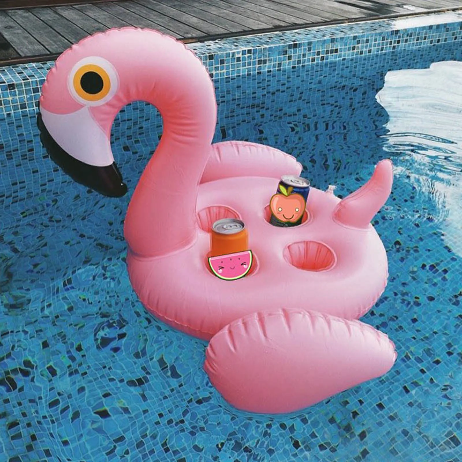 Pink/Rose Gold Inflatable Beverage Holder Flamingo-Shaped Cup Holder with Four Holes Floating Coasters for Swimming Pools
Pink/Rose Gold Inflatable Beverage Holder Flamingo-Shaped Cup Holder with Four Holes Floating Coasters for Swimming Pools