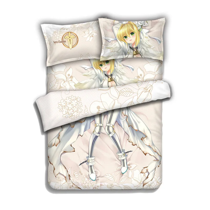 

Anime Fate/stay Night/EXTRA/Zero Nero Claudius Bedding Set Twin/Queen/King 4pcs Bed Set with Pillowcase + Sheet+Duvet Cover F15B