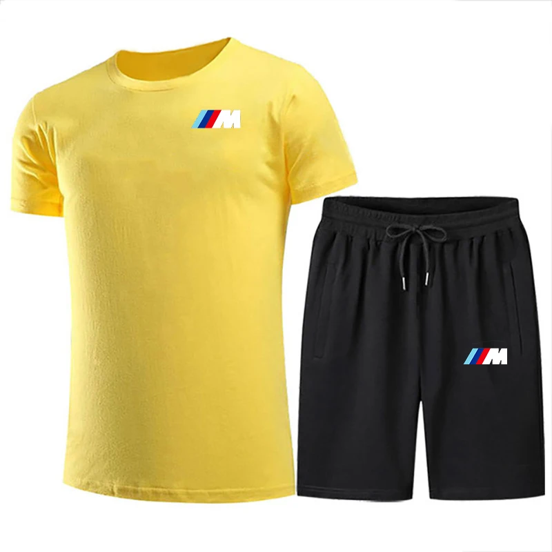 Cotton T-Shirt And Shorts Men's Brand Quality Top Sports Leisure Fashion Breathable Jogging Fitness Beach Two-Piece Suit
Cotton T-Shirt And Shorts Men's Brand Quality Top Sports Leisure Fashion Breathable Jogging Fitness Beach Two-Piece Suit