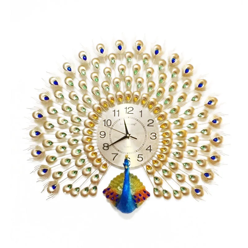Modern Design Peacock Wall Clock Home Decor Wall Watch Living Room Bedroom Mute Clock Wall Metal Digital Wall Clocks
Modern Design Peacock Wall Clock Home Decor Wall Watch Living Room Bedroom Mute Clock Wall Metal Digital Wall Clocks