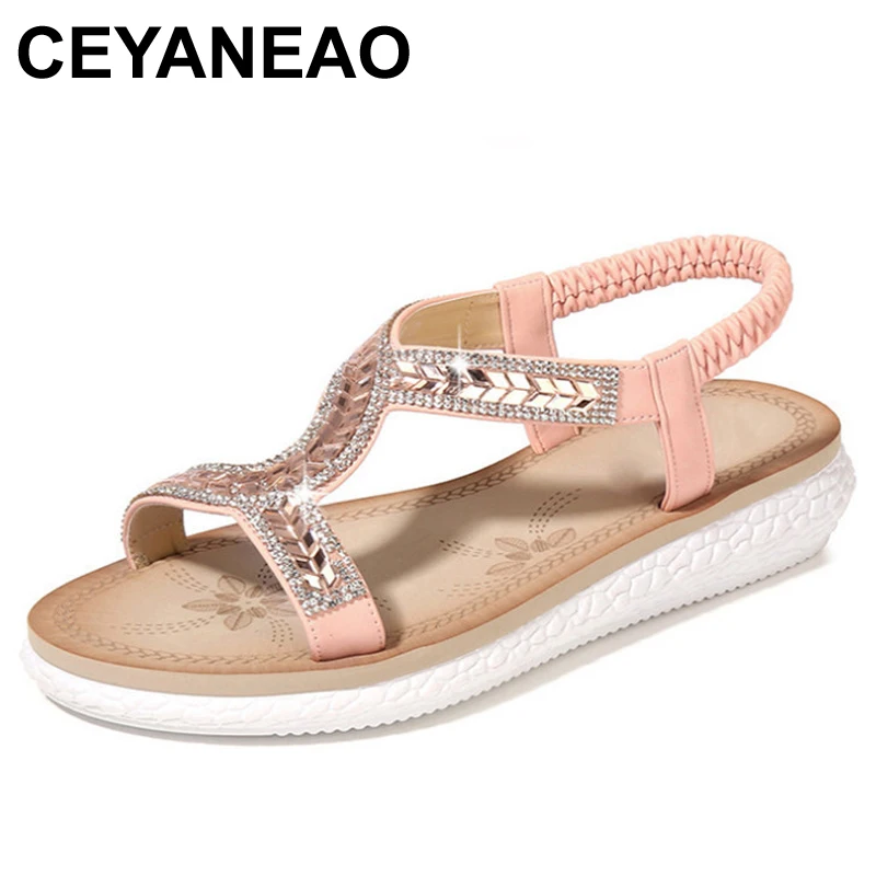Новинка 2019, уличные пляжные сандалии CEYANEAO на мягкой подошве в европейском и американском стиле ретро Стразы, стеклянные женские сандалии
Новинка 2019, уличные пляжные сандалии CEYANEAO на мягкой подошве в европейском и американском стиле ретро Стразы, стеклянные женские сандалии