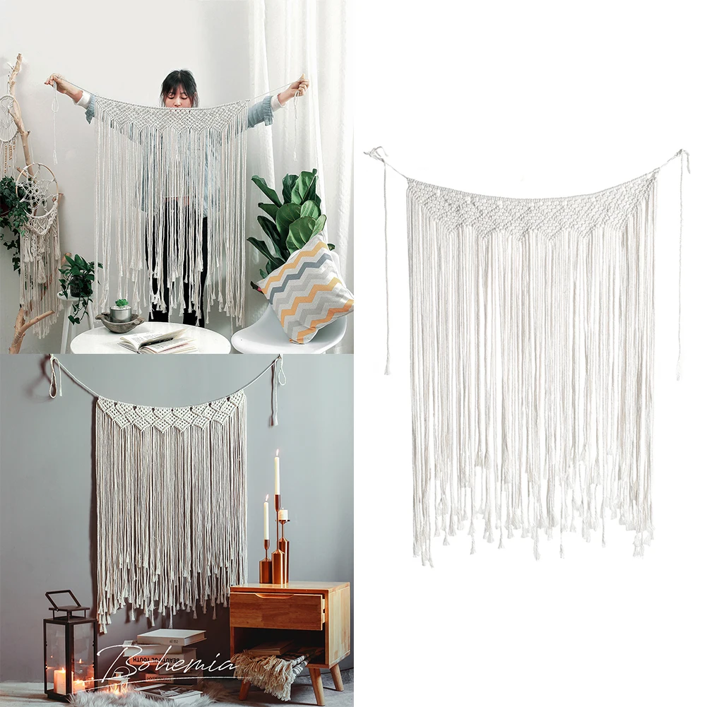 Wall Hanging Tapestry Boho Macrame Woven Wall Hanging Decor Tapestry Curtain Wall Art Tapestry Decoration Room Wedding Decor
Wall Hanging Tapestry Boho Macrame Woven Wall Hanging Decor Tapestry Curtain Wall Art Tapestry Decoration Room Wedding Decor