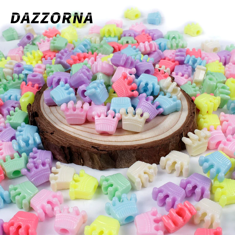 10mm 100/200/300/500Pcs Acrylic Beads Large Hole Crowm Loose Beads for Jewelry Making DIY Handmade Bracelets Necklace Accesory
10mm 100/200/300/500Pcs Acrylic Beads Large Hole Crowm Loose Beads for Jewelry Making DIY Handmade Bracelets Necklace Accesory