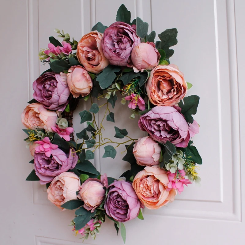Artificial Flowers Peony Wreath Decorative Door Wreaths with for Front Door Office Wall Garden Wedding Festival Decor
Artificial Flowers Peony Wreath Decorative Door Wreaths with for Front Door Office Wall Garden Wedding Festival Decor