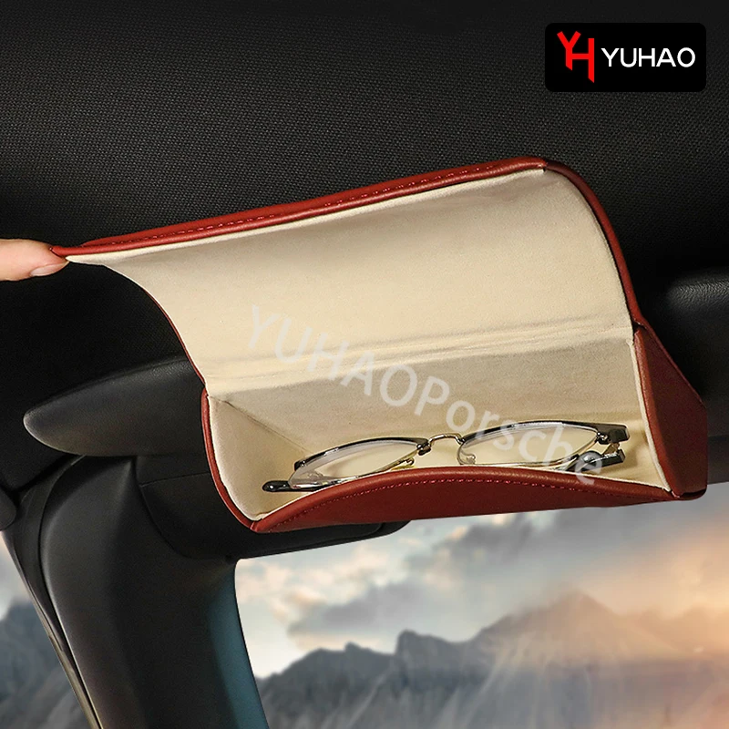 For Porsche Macan Cayenne Panamera 718 Boxster Car Sun Visor Leather Spectacle Case Multi-Function Storage Box Interior Supplies
For Porsche Macan Cayenne Panamera 718 Boxster Car Sun Visor Leather Spectacle Case Multi-Function Storage Box Interior Supplies