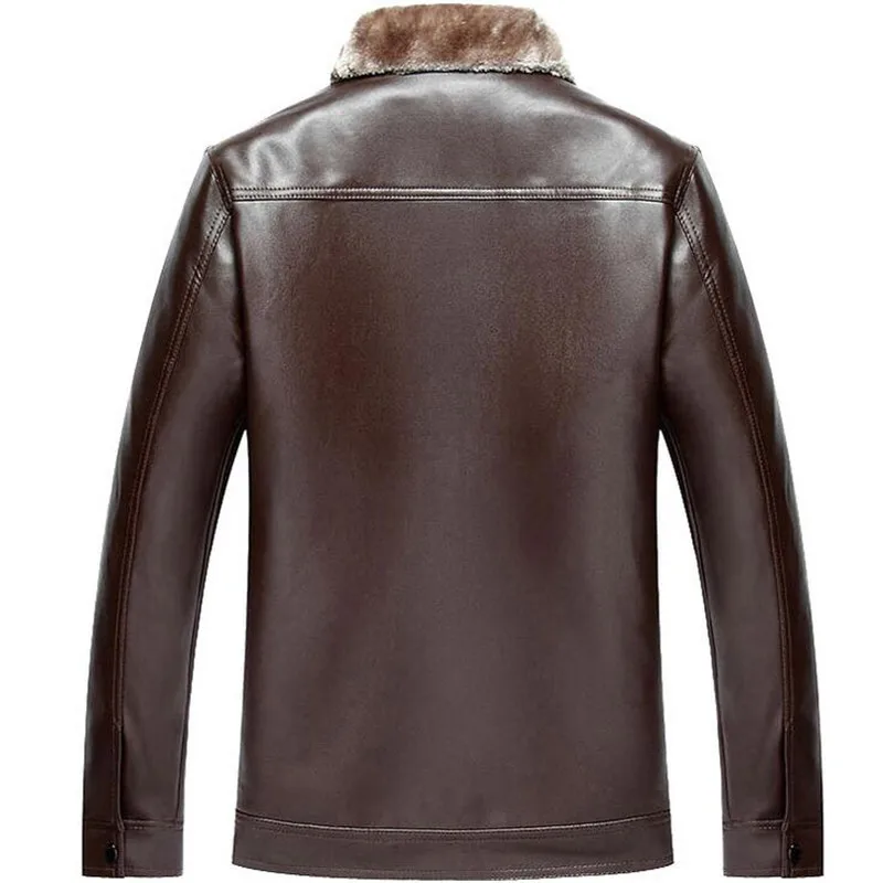 Winter Leather Jacket Men Thickening Warm Windbreak Outwear Male Faux FurOuterwear Mens Leather Jackets And Coats 5XL Plus Size
Winter Leather Jacket Men Thickening Warm Windbreak Outwear Male Faux FurOuterwear Mens Leather Jackets And Coats 5XL Plus Size