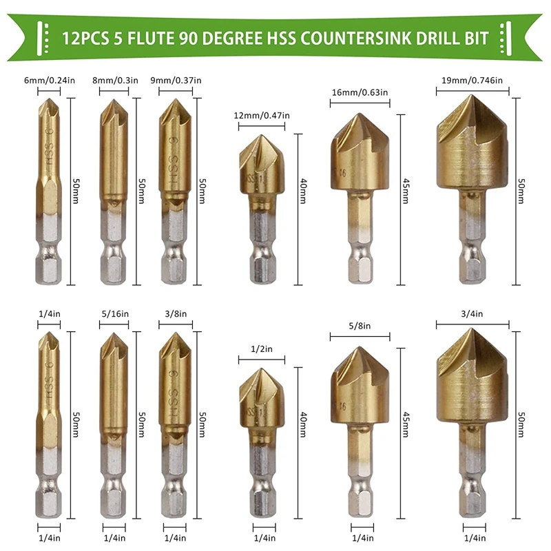 29 Pcs Woodworking Chamfer Drilling Tool Set with Center Punch Counter-Groove Drill Bit for Wood Drilling
29 Pcs Woodworking Chamfer Drilling Tool Set with Center Punch Counter-Groove Drill Bit for Wood Drilling