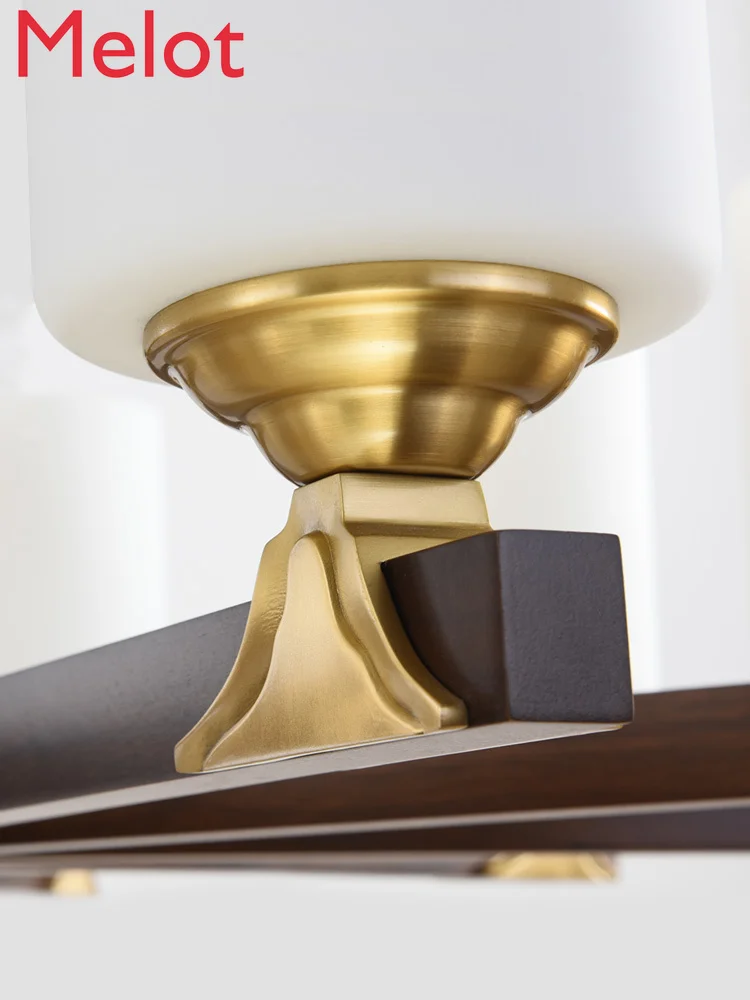 All Copper New Chinese-Style Chandelier Villa Lamp In The Living Room Large Duplex Building Simple Black Walnut Restaurant Lamps
All Copper New Chinese-Style Chandelier Villa Lamp In The Living Room Large Duplex Building Simple Black Walnut Restaurant Lamps