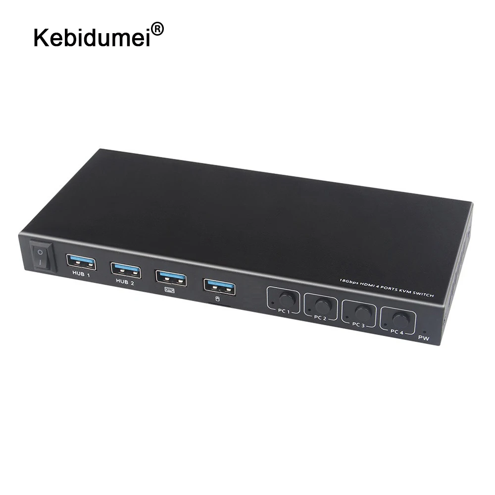 2/4 портов USB C HDMI KVM переключатель сплиттер 4K видео дисплей коробка для совместного