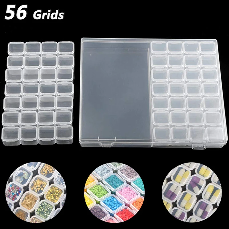 New 28/56/224 slot diamond embroidery plastic storage box diamond painting nail tool rhinestone tool bead storage box
New 28/56/224 slot diamond embroidery plastic storage box diamond painting nail tool rhinestone tool bead storage box